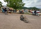 Acidente de moto deixa dois jovens feridos em Tucumã
